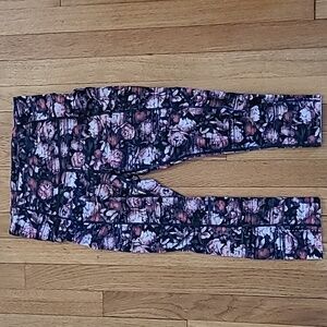 Lululemon Fast and Free Crop 19" in Peony Multi
